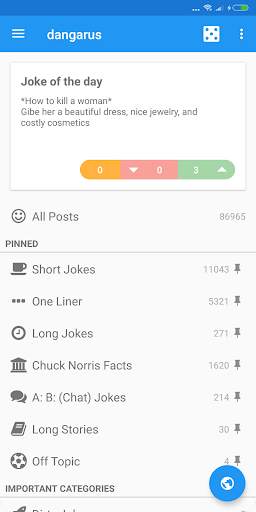dangarus - Funny Jokes App screenshot 1