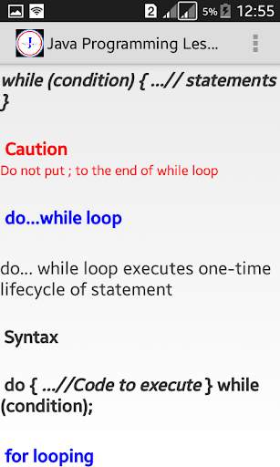 Java Programming app screenshot 4