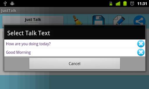 Just Talk - Text to Speech . Read news & blogs screenshot 2