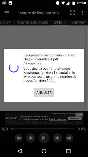 Lecture de livre par voix screenshot 2