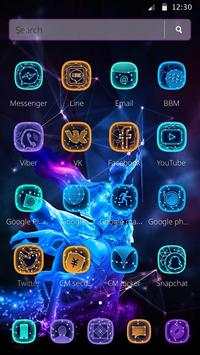 Sagittarius Constellation Blue  Launcher Theme screenshot 2