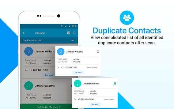 Multiple Contacts Cleaner Pro 13 تصوير الشاشة