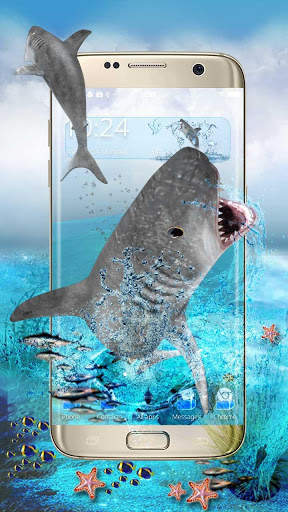 3D Roar Angry Shark Launcher screenshot 3