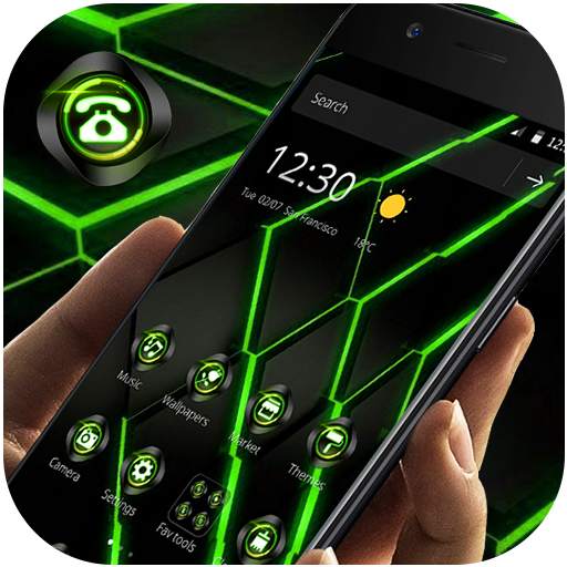 Green Neon Light Technology Theme 1.1.3
