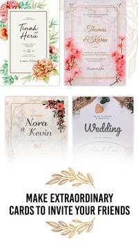 Invitation Card Maker - Digital invites 1 تصوير الشاشة