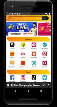 Shopping Browser - All in one browser shopping app screenshot 1