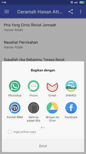 Kajian Offline Hanan Attaki Part 1 screenshot 3
