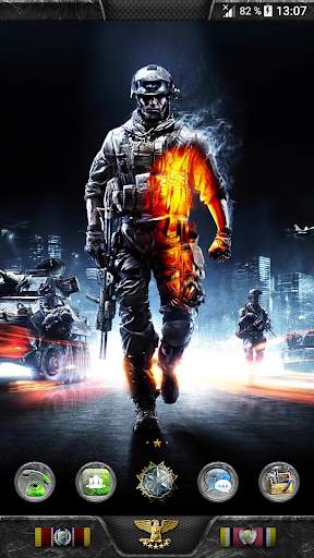 XPERIA™ Theme "Battlefield" screenshot 1