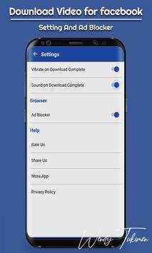 Vidofbook - Video Downloader For Facebook screenshot 4