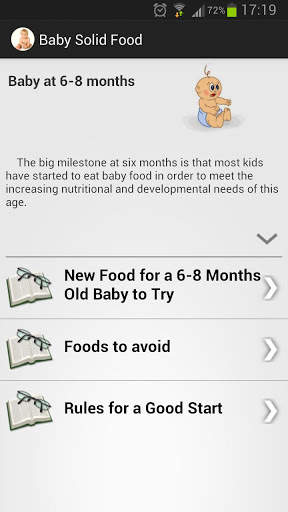Baby solid food 4 تصوير الشاشة