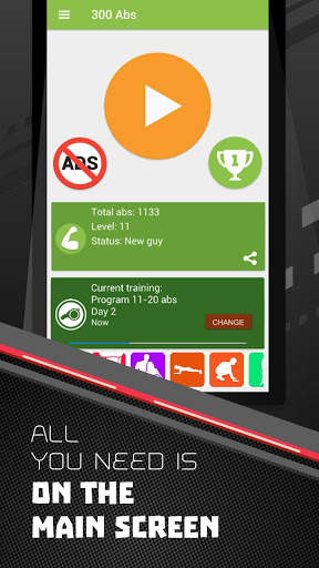 300 sit-ups abs workout. Be Stronger screenshot 7
