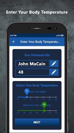 Body Temperature App screenshot 2