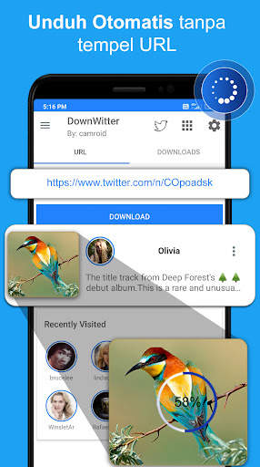 DownWitter:  Foto & Video Pengunduh untuk Twitter screenshot 2