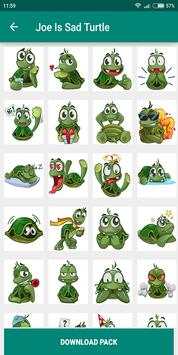 Cute Turtle WASticker App Emoji Emoticon Whatsapp screenshot 8