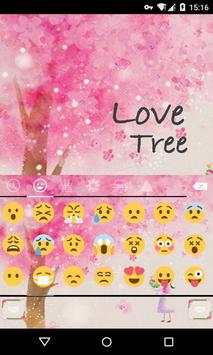 Emoji Keyboard-Love Tree screenshot 2