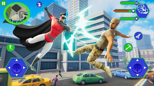 Flying Super Hero Vegas Rescue screenshot 2