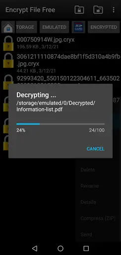 Encrypt File Free screenshot 1