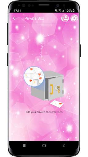 SMS Theme Sparkling Pink 2 - lovely text messages screenshot 4