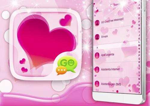 Cute Hearts SMS Theme screenshot 3