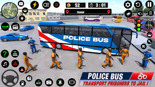 Police Bus Simulator Bus Games screenshot 1