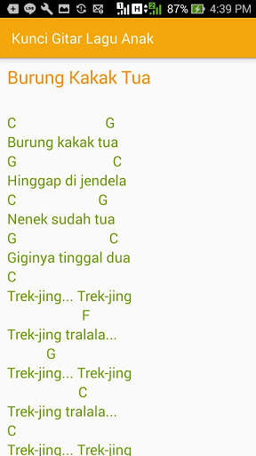 Kunci Gitar Lagu Anak screenshot 3