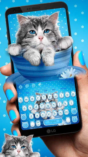 Adorable Cute Cat Keyboard Theme स्क्रीनशॉट 1