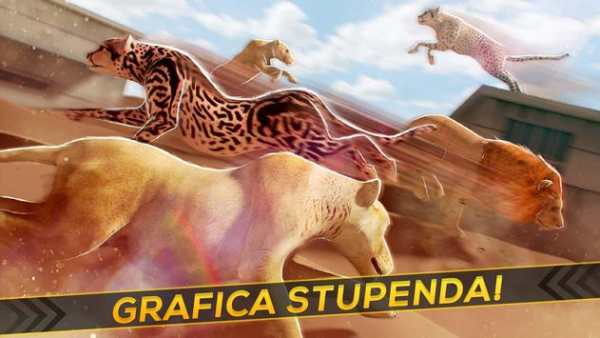 Leopardi contro Leoni! Gioco di Corsa Selvaggio screenshot 8