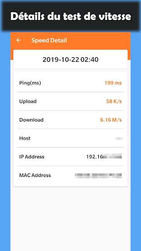 Test de vitesse - Test de vitesse Internet et WiFi screenshot 4