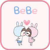 BeBe Couple2 GO sms theme 1.2