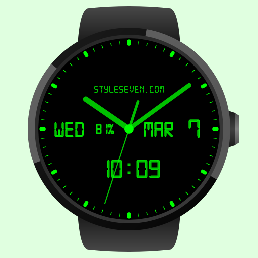 Analog-Digital Watch Face-7 for Wear OS by Google icon