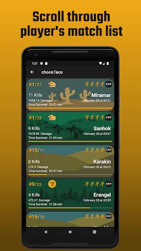 Chicken Tracker: Stats for PUBG screenshot 3