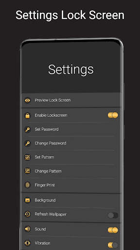 Pure Gold Lock Screen screenshot 5