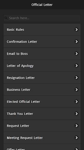 All Letter Writing Sample screenshot 1