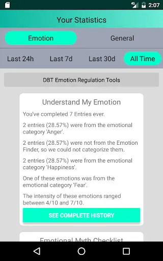 DBT Emotion Regulation Tools 7 تصوير الشاشة