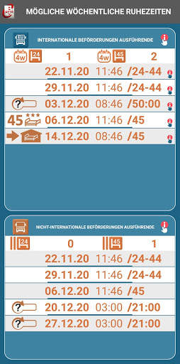 Mini Manager Fahrtenschreiber u Trucker Assistent screenshot 2