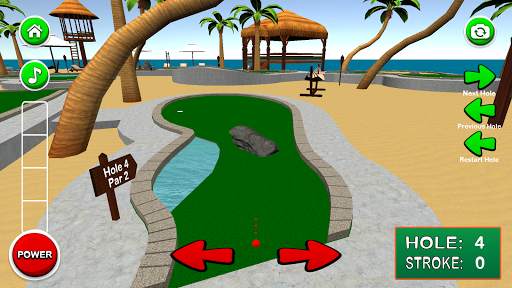 Mini Golf 3D Tropical Resort 2 स्क्रीनशॉट 3