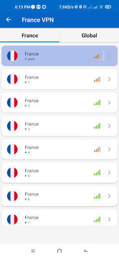 France VPN screenshot 2