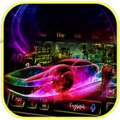 Neon Car Great Keyboard Theme 10001003