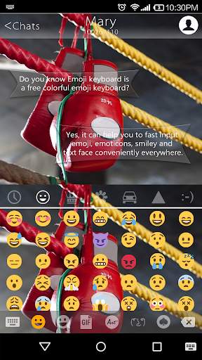 Fist Fight Emoji Keyboard Skin screenshot 7