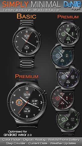 Simply Minimal HD Watch Face Widget Live Wallpaper screenshot 1