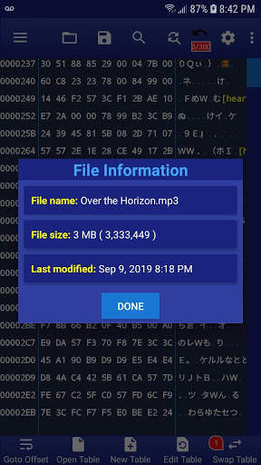 HEX Editor - WindHex Mobile screenshot 1