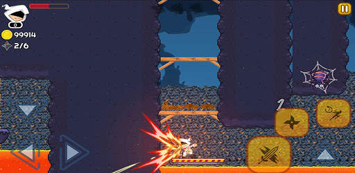 white Ninja: B Ninja Jump Run Battle Adventures screenshot 2