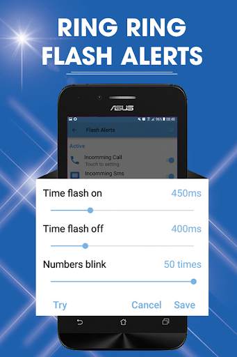 Flash alerts - Ring ring Flashlight screenshot 2