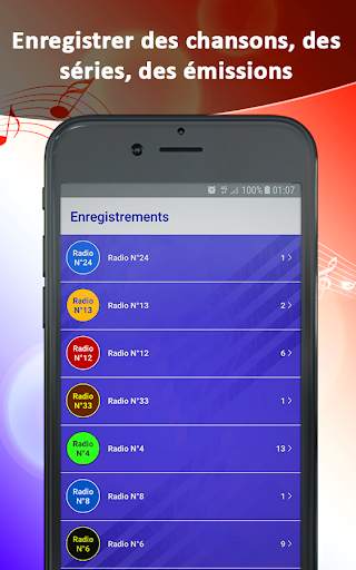 Radios France en direct | Enregistrer, Alarm&Timer screenshot 3