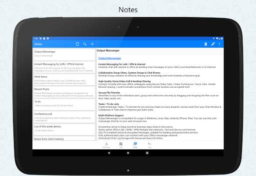 Output Messenger screenshot 3