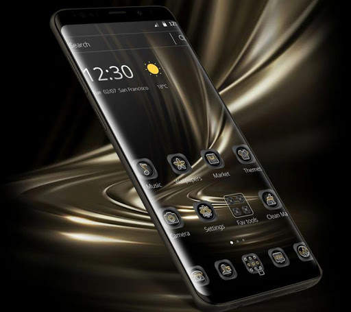 Black Gold Business Theme 2 تصوير الشاشة