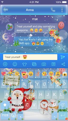 Merry Christmas emoji Keyboard screenshot 3