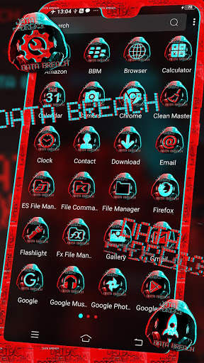 Dark Hacker Launcher Theme screenshot 2