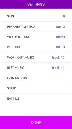 TABATA timer, HIIT timer with music Lite screenshot 3