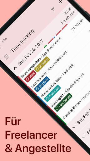 WorkingHours - Zeiterfassung screenshot 1